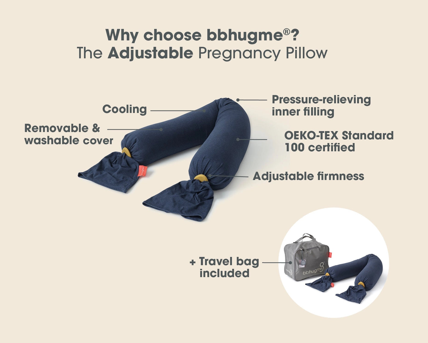 Pregnancy Pillow - Midnight Blue
