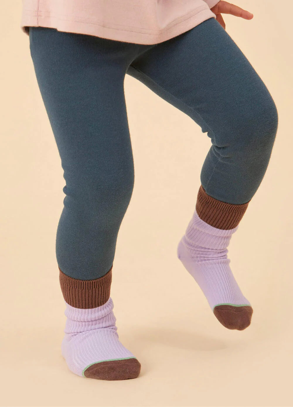 Easy-fit Color Block Socks 3 Color Set