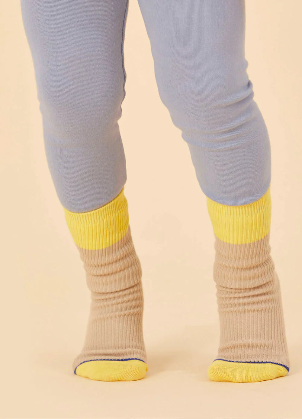 Easy-fit Color Block Socks 3 Color Set