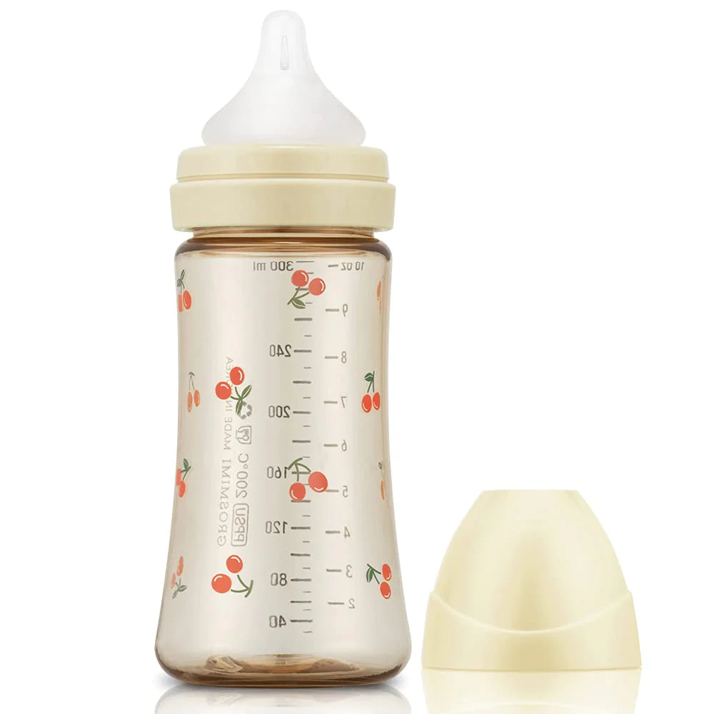 Grosmimi PPSU Baby Bottle 10oz (300ml) - Cherry_Pure Gold