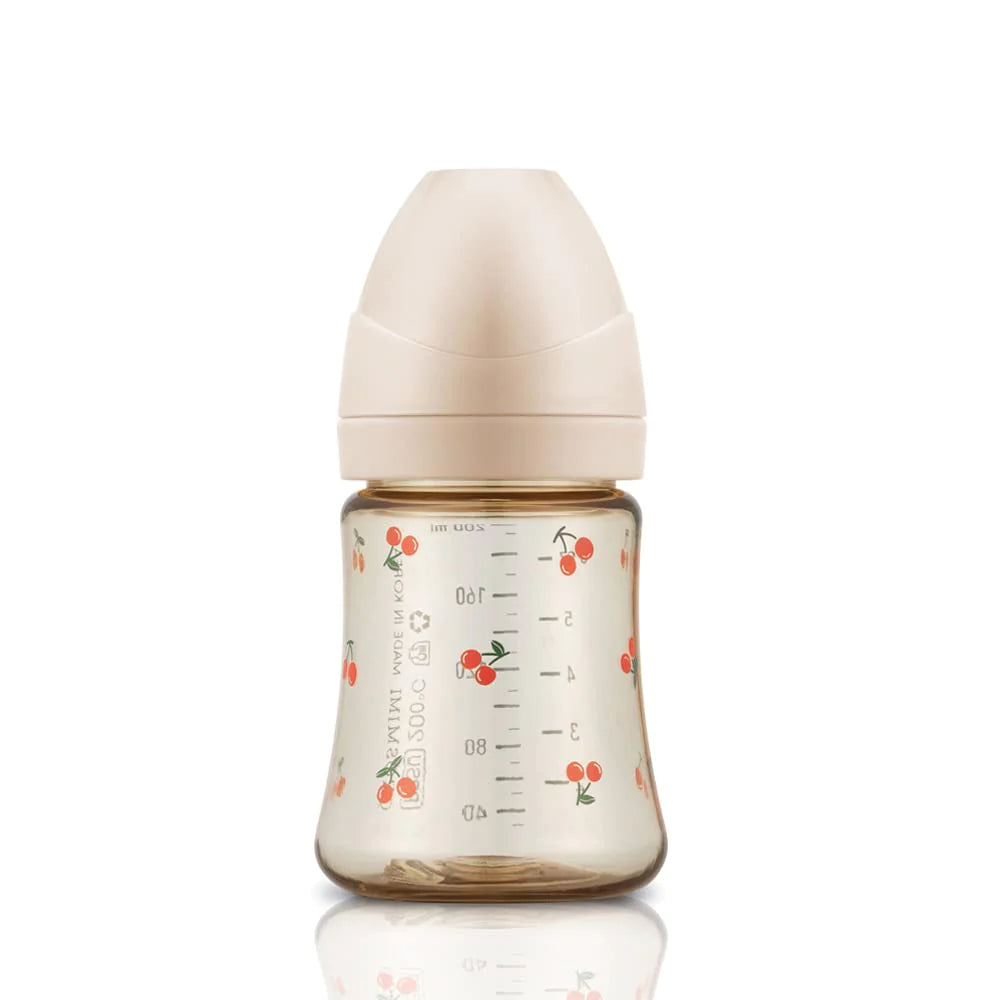 Grosmimi PPSU Baby Bottle 6oz (200ml) - Cherry_Rose Gold