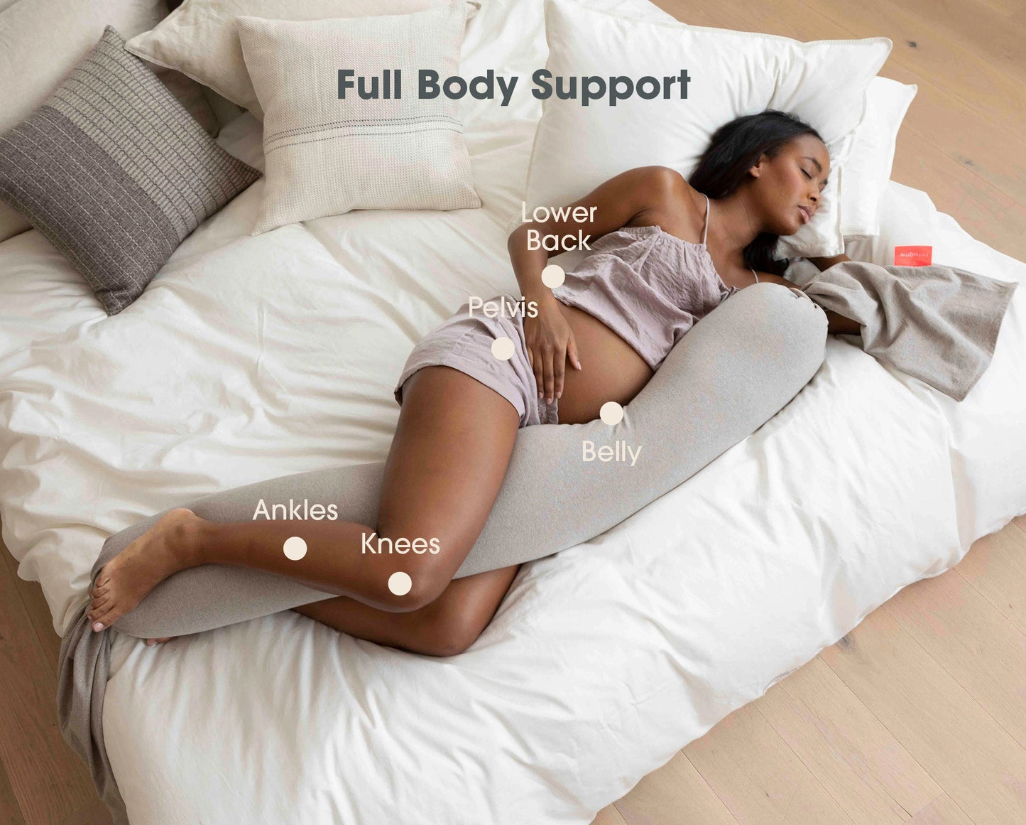 Pregnancy Pillow - Seashell Beige