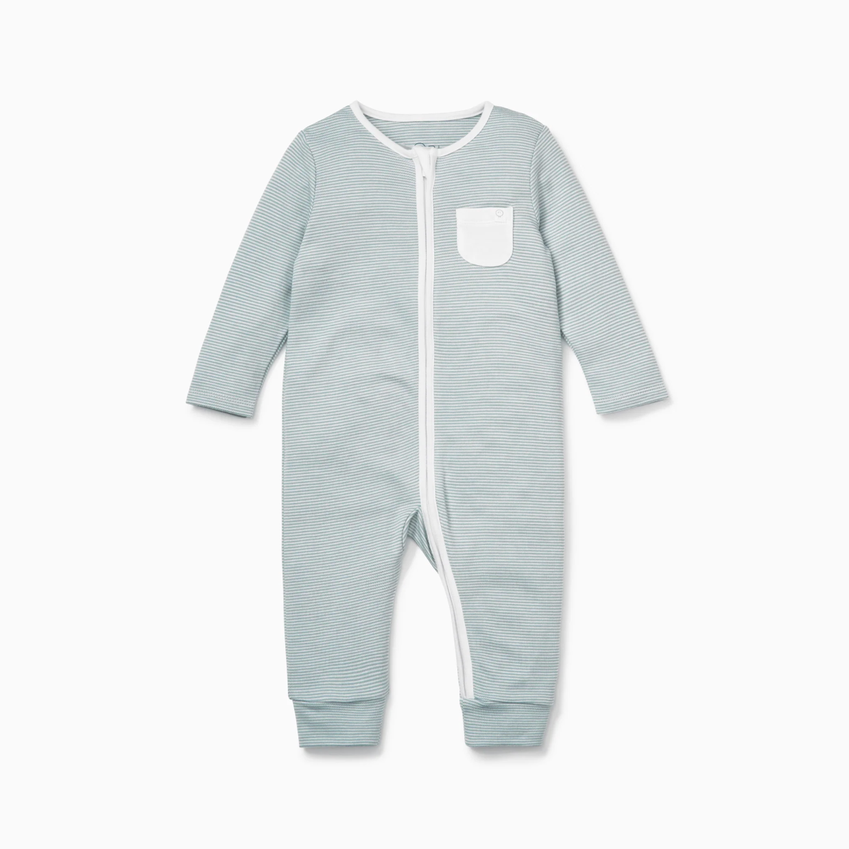 Clever Zip Romper - Blue Stripe
