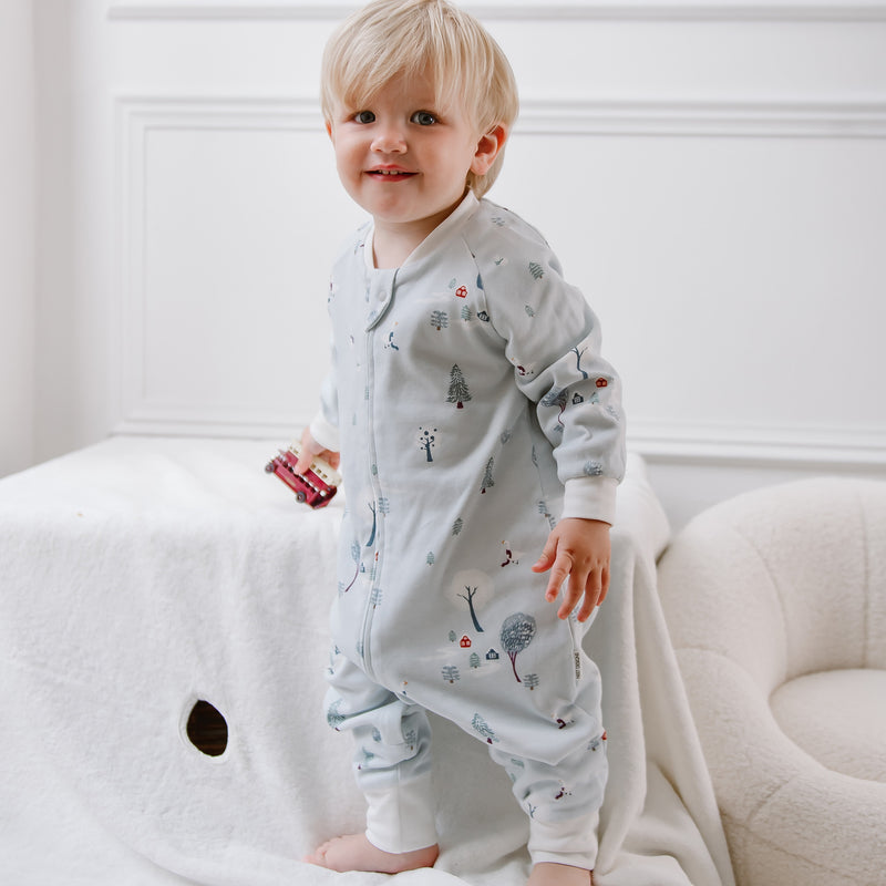 Organic Cotton Long Sleeve Footed Sleep Bag | 1.0 TOG