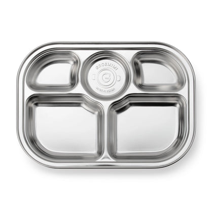 Grosmimi Stainless Steel Food Tray with 5 Compartment