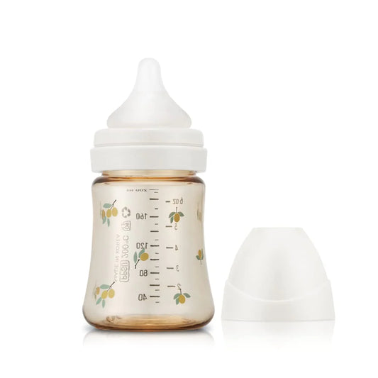 Grosmimi PPSU Baby Bottle 6oz (200ml) - Olive_White