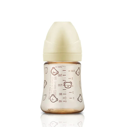 Grosmimi PPSU Baby Bottle 6oz (200ml) - Bear_White