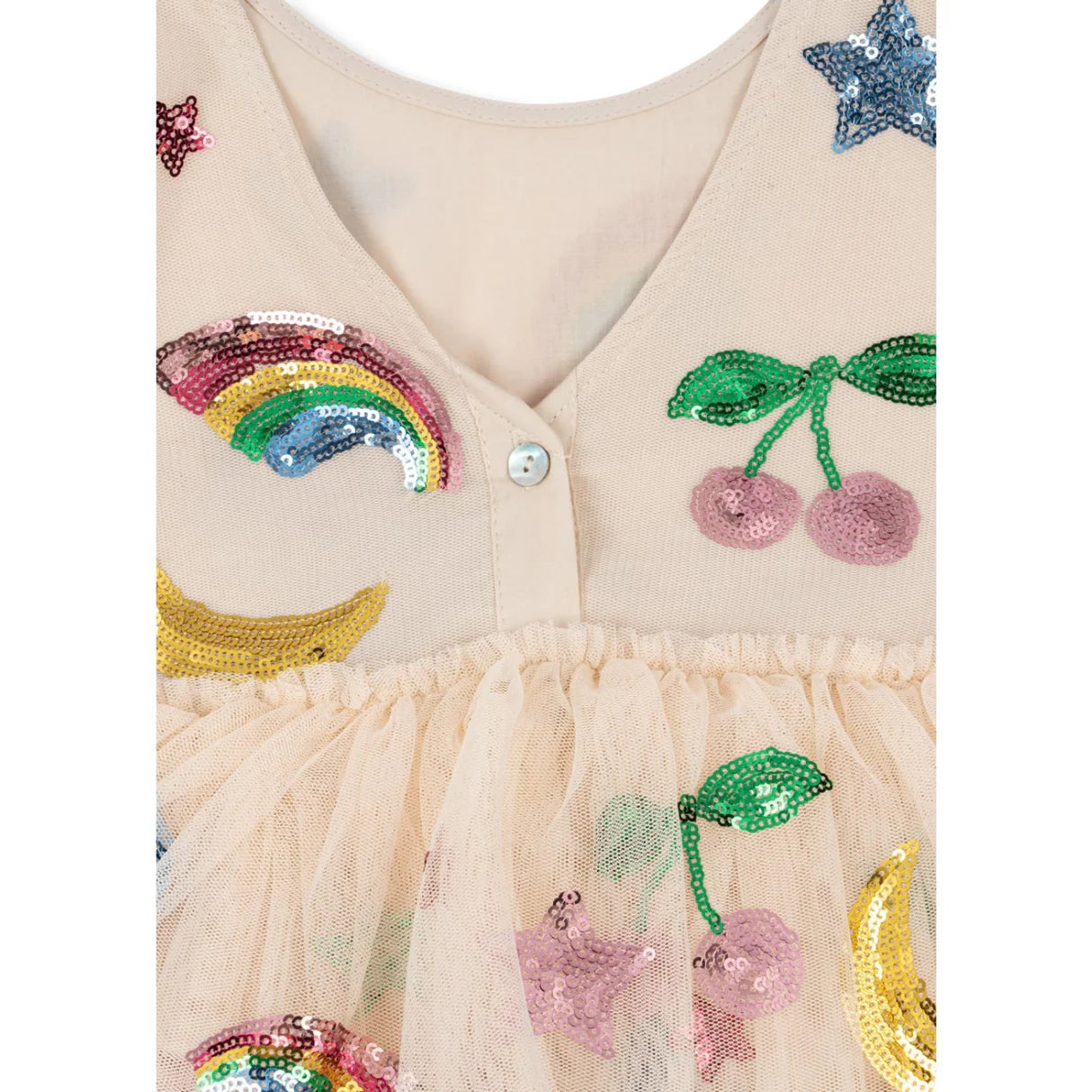 Yvonne Puff Dress - Rainbow Twinkle