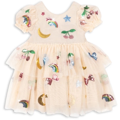Yvonne Puff Dress - Rainbow Twinkle