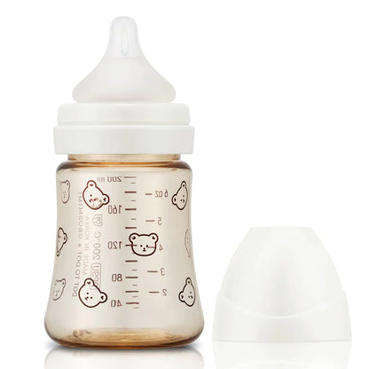 Grosmimi PPSU Baby Bottle 6oz (200ml) - Bear_White