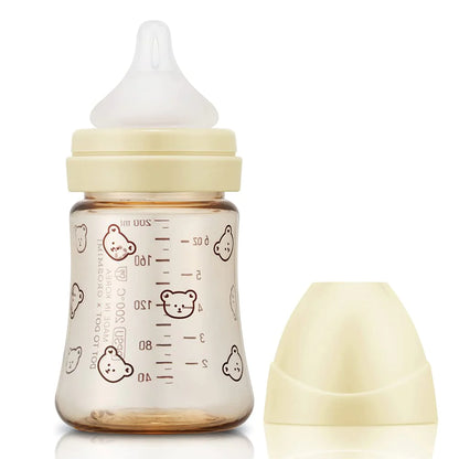 Grosmimi PPSU Baby Bottle 6oz (200ml) - Bear_Pure Gold