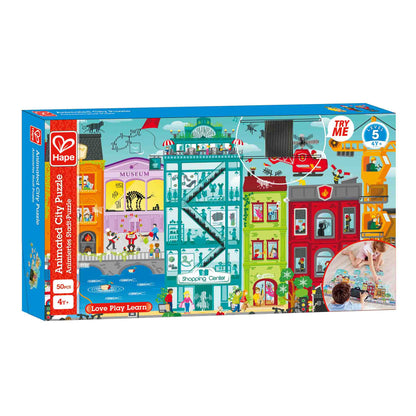 Animated City Puzzle 49 Pieces