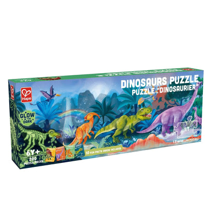 Hape Dinosaurs Puzzle 200 Pieces Colorful Giant Dinosaurs Long Puzzle