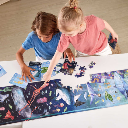 Hape Ocean Life Puzzle 200 Pieces Colorful Giant Long Puzzle
