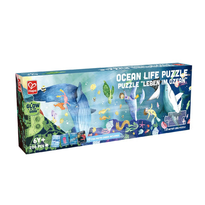 Hape Ocean Life Puzzle 200 Pieces Colorful Giant Long Puzzle