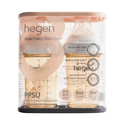 Hegen 8oz /240ml PPSU Feeding Bottle in 2 Pack
