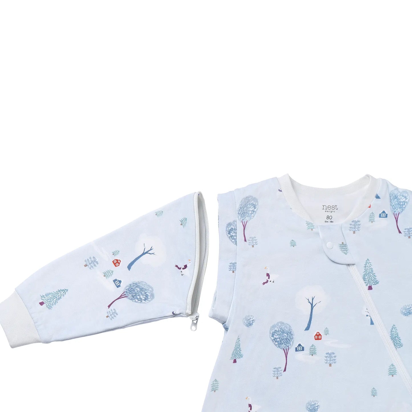 Organic Cotton Removable Sleeve Sleep Bag | 1.0 TOG