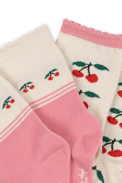 Jacquard Socks - Cherry Mix (2 Pack)
