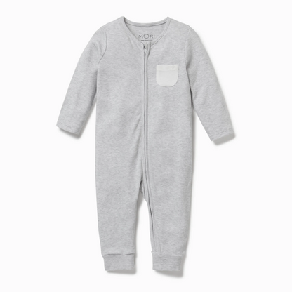 Clever Zip Romper - Grey