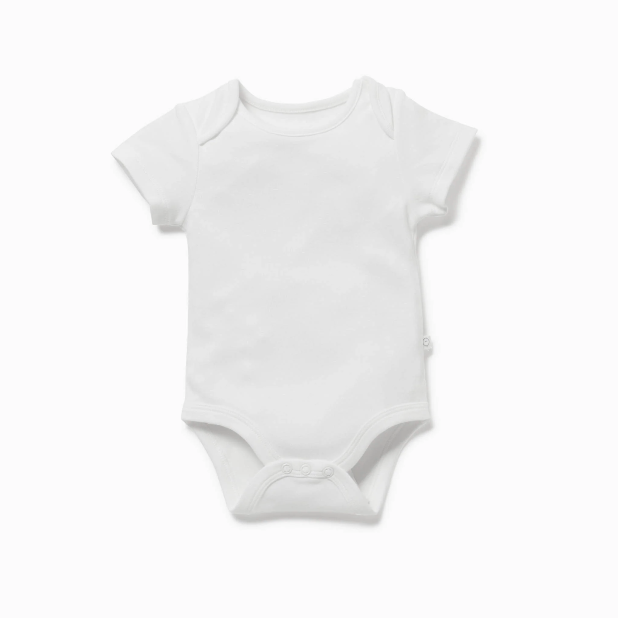 Short Sleeve Bodysuit - White