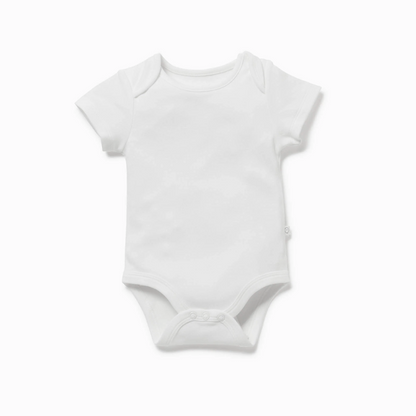 Short Sleeve Bodysuit - White