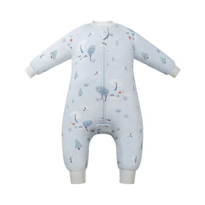 Organic Cotton Long Sleeve Footed Sleep Bag | 1.0 TOG