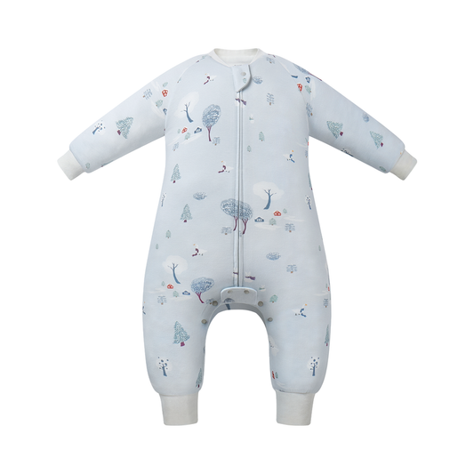 Organic Cotton Long Sleeve Footed Sleep Bag | 1.0 TOG