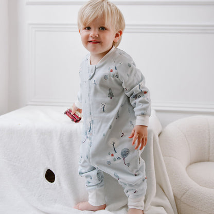 Organic Cotton Long Sleeve Footed Sleep Bag | 1.0 TOG