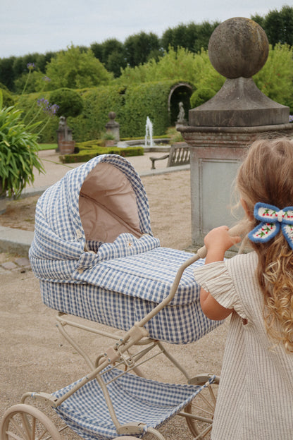 Cherry Crochet Bow Clip - Cherry
