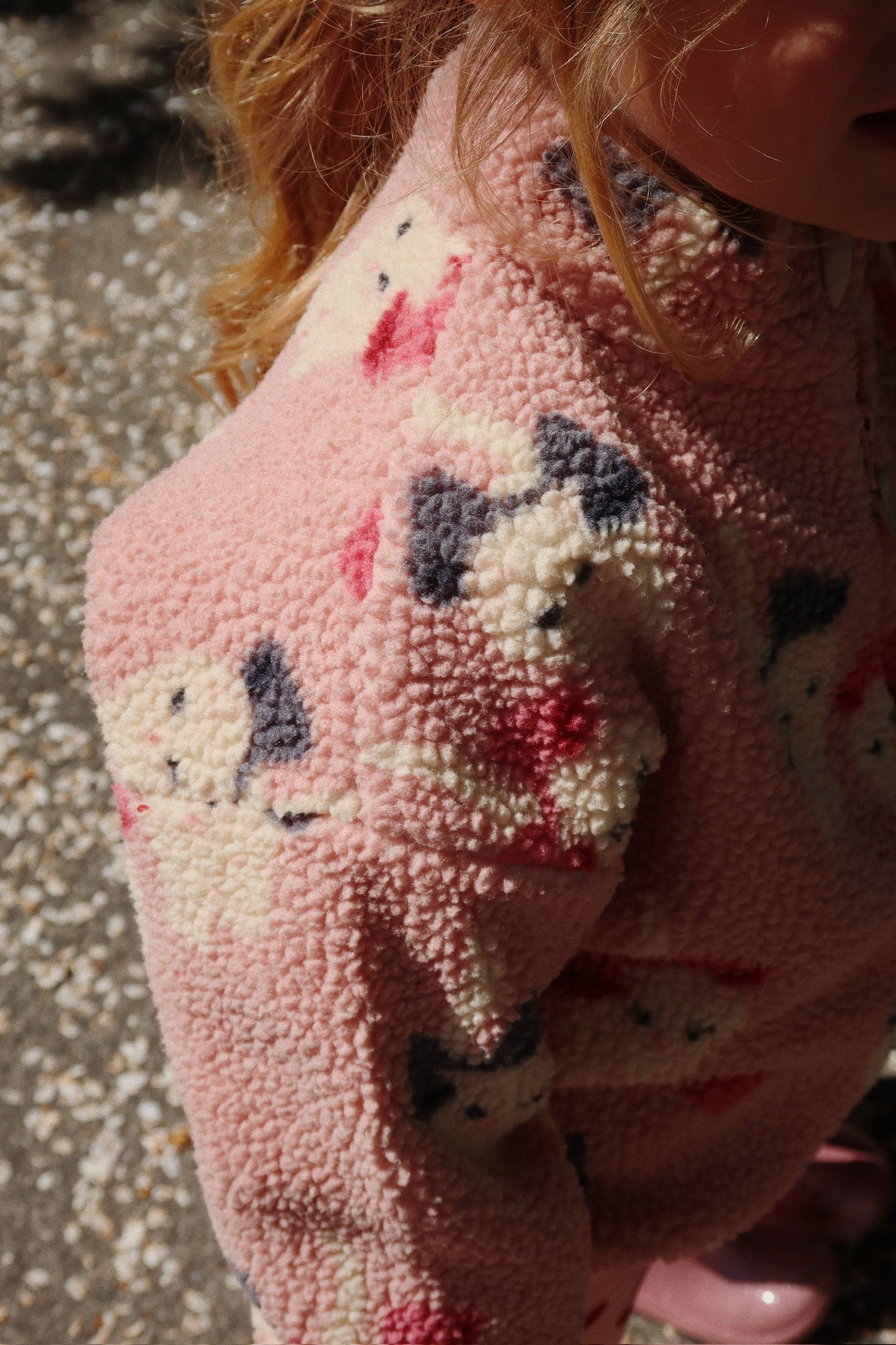 Jody Teddy Jacket Grs - Bow Kitty