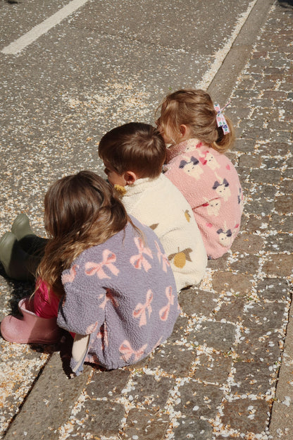 Jody Teddy Jacket Grs - Bow Kitty