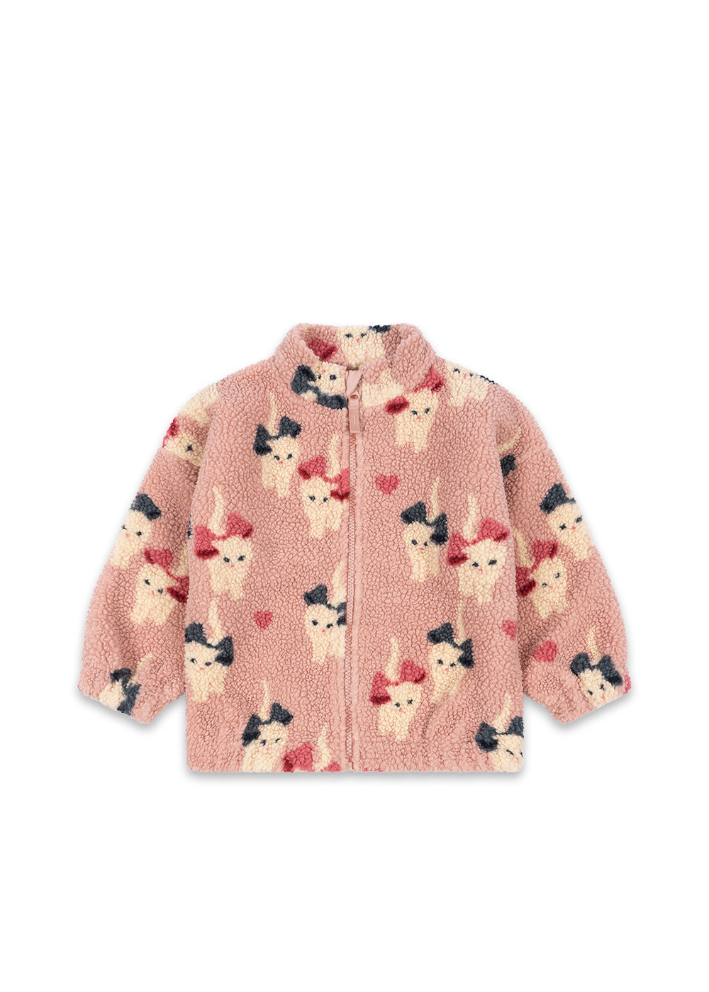Jody Teddy Jacket Grs - Bow Kitty