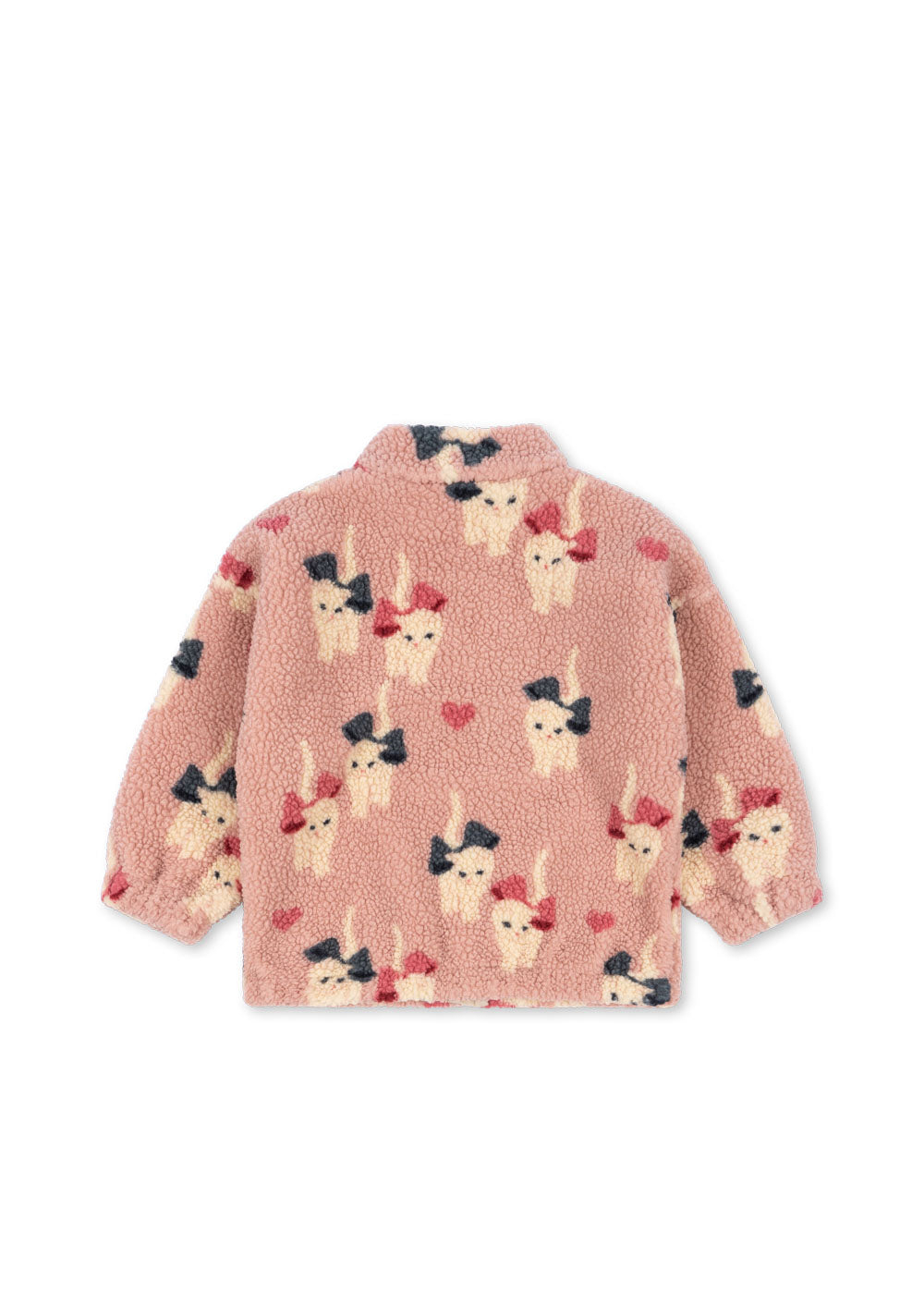 Jody Teddy Jacket Grs - Bow Kitty