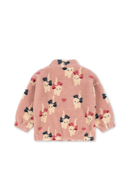 Jody Teddy Jacket Grs - Bow Kitty